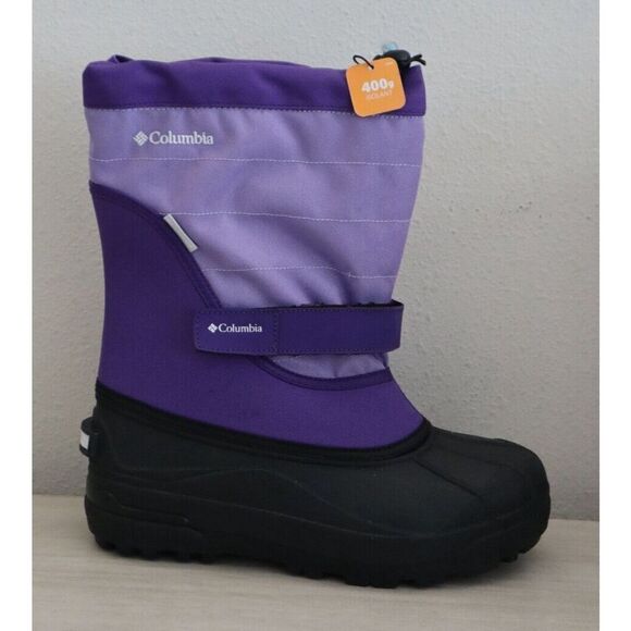 Columbia Big Kids' 6 Women's 7.5 Purple Columbia Powerbug Plus II Winter Boots - Picture 5 of 11